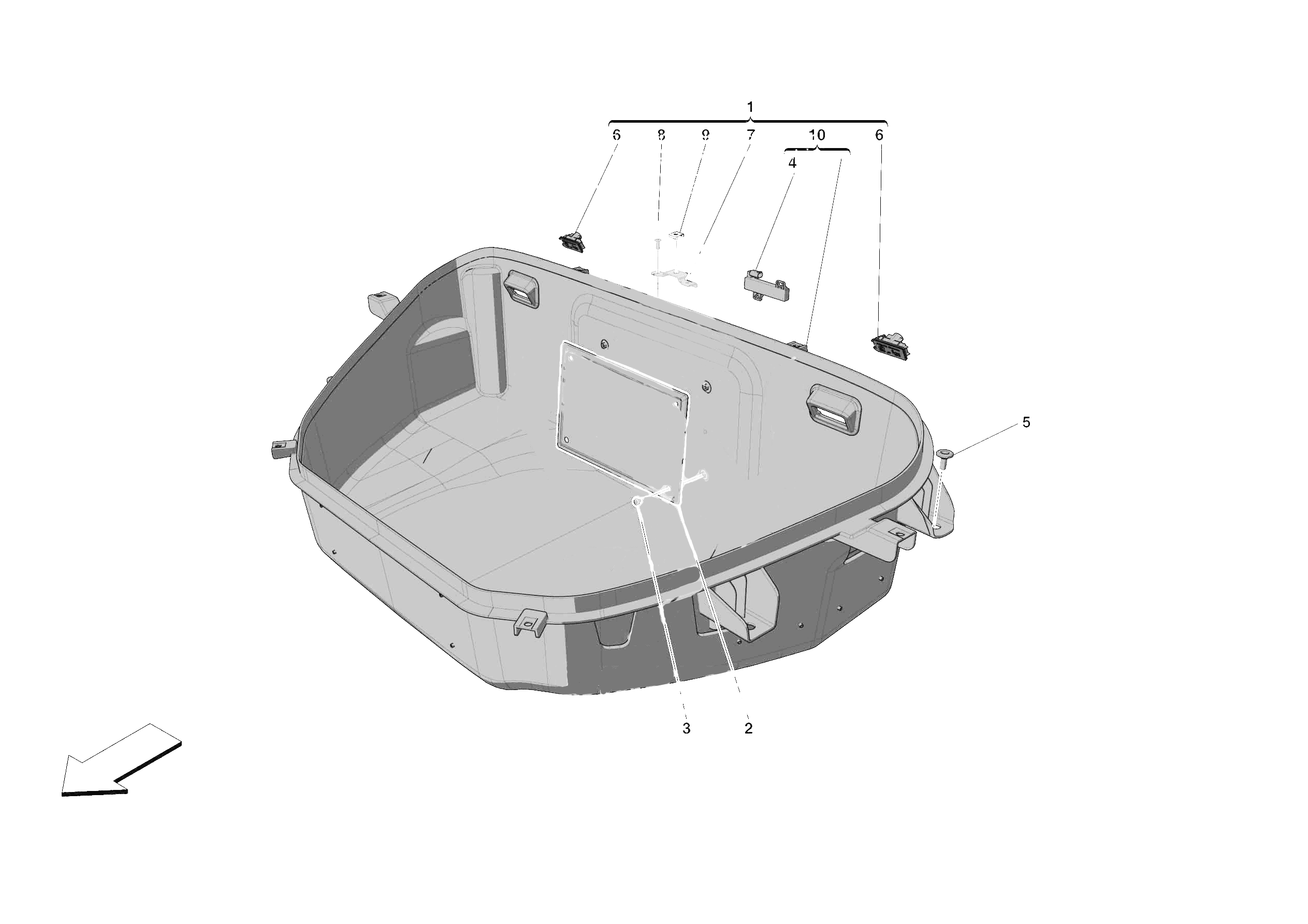LUGGAGE COMPARTMENT MATS of Ferrari Ferrari SF90 Stradale Europe