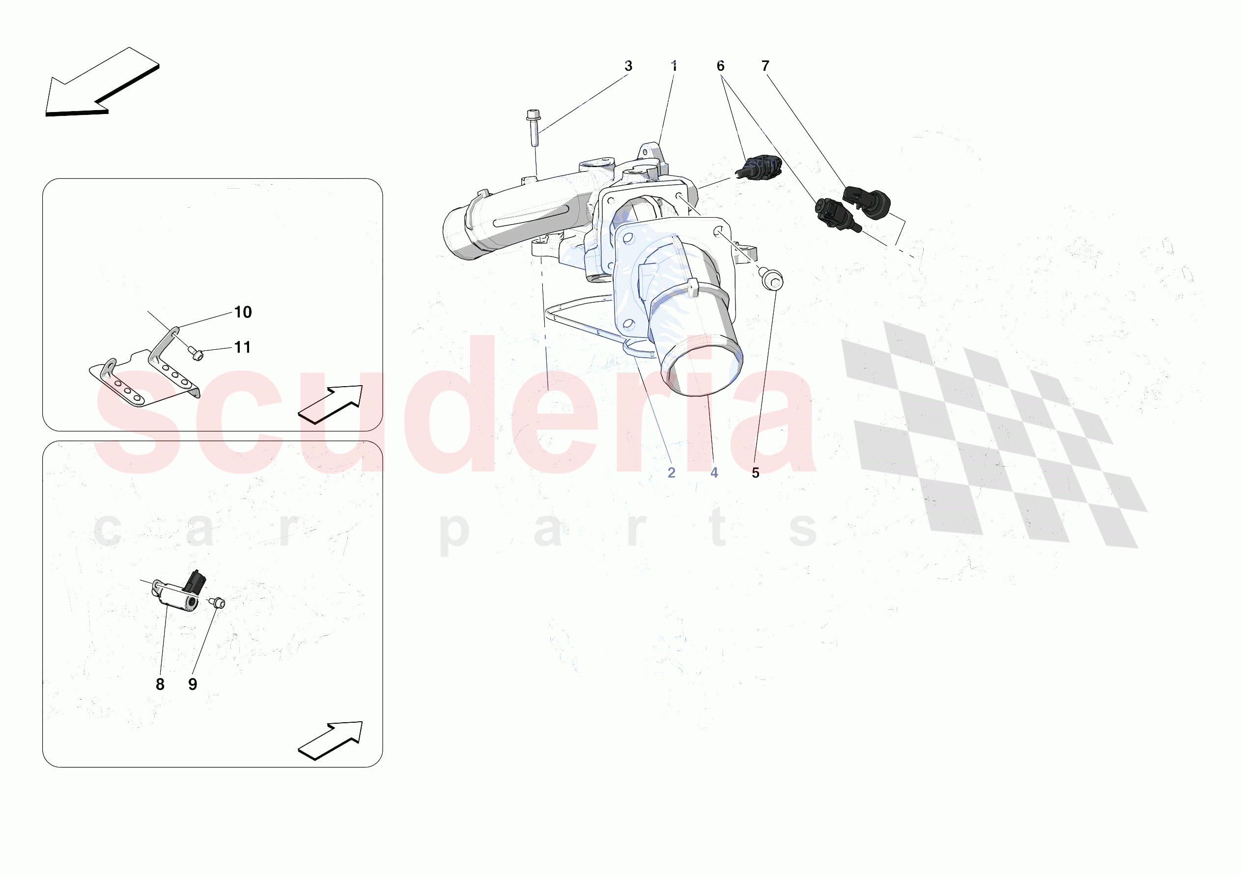 ENGINE TEMPERATURE AND PRESSURE REGULATORS of Ferrari Ferrari SF90 Stradale USA