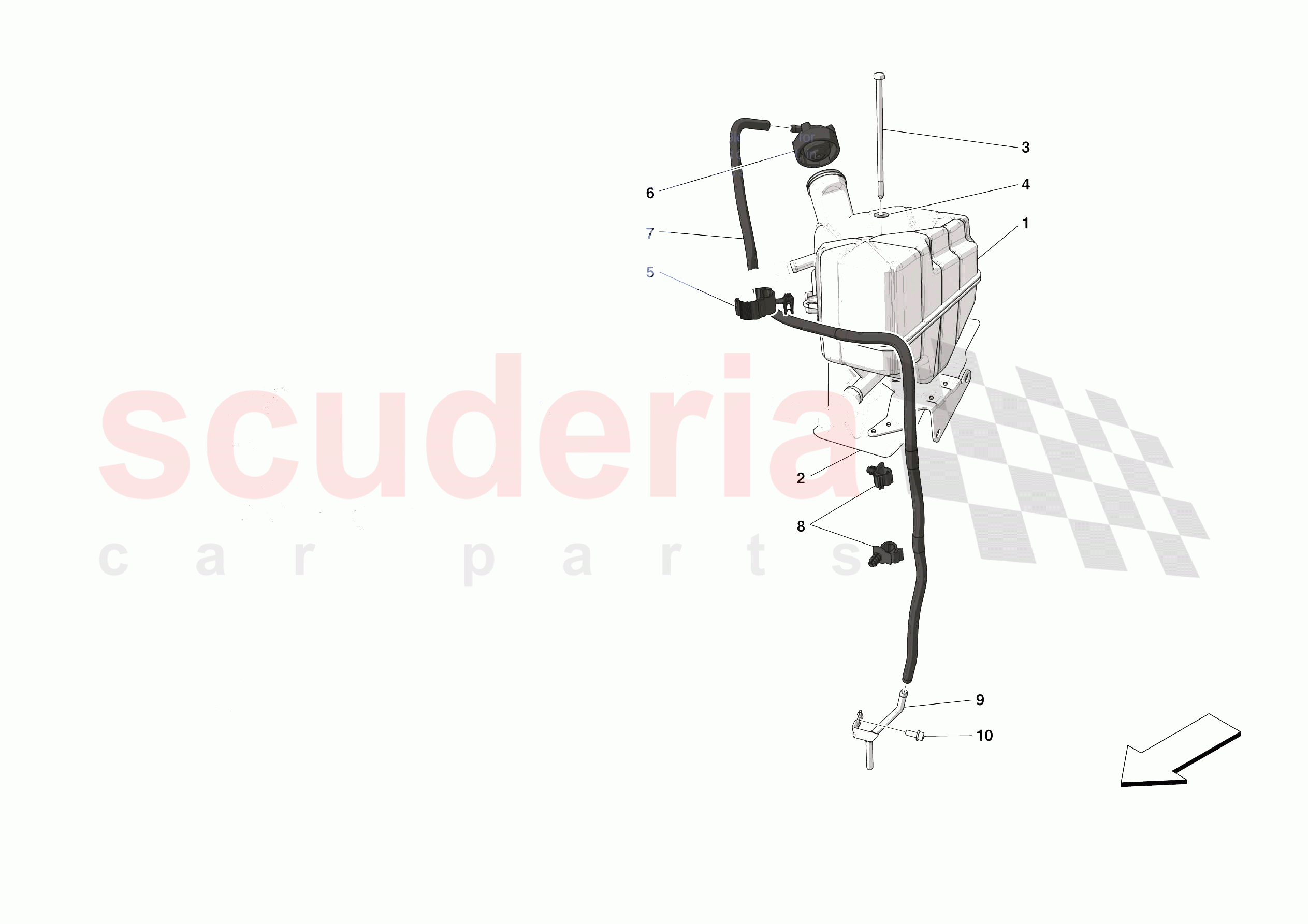 EXPANSION TANK of Ferrari Ferrari SF90 Stradale USA