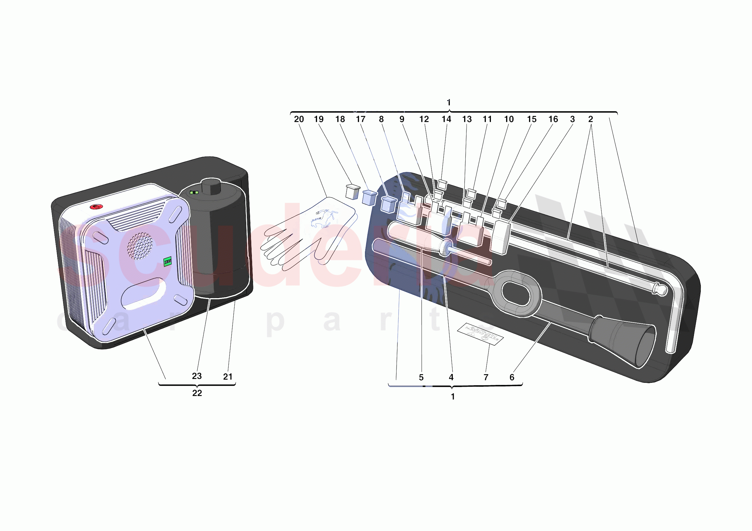 TOOLS PROVIDED WITH VEHICLE of Ferrari Ferrari SF90 Stradale USA