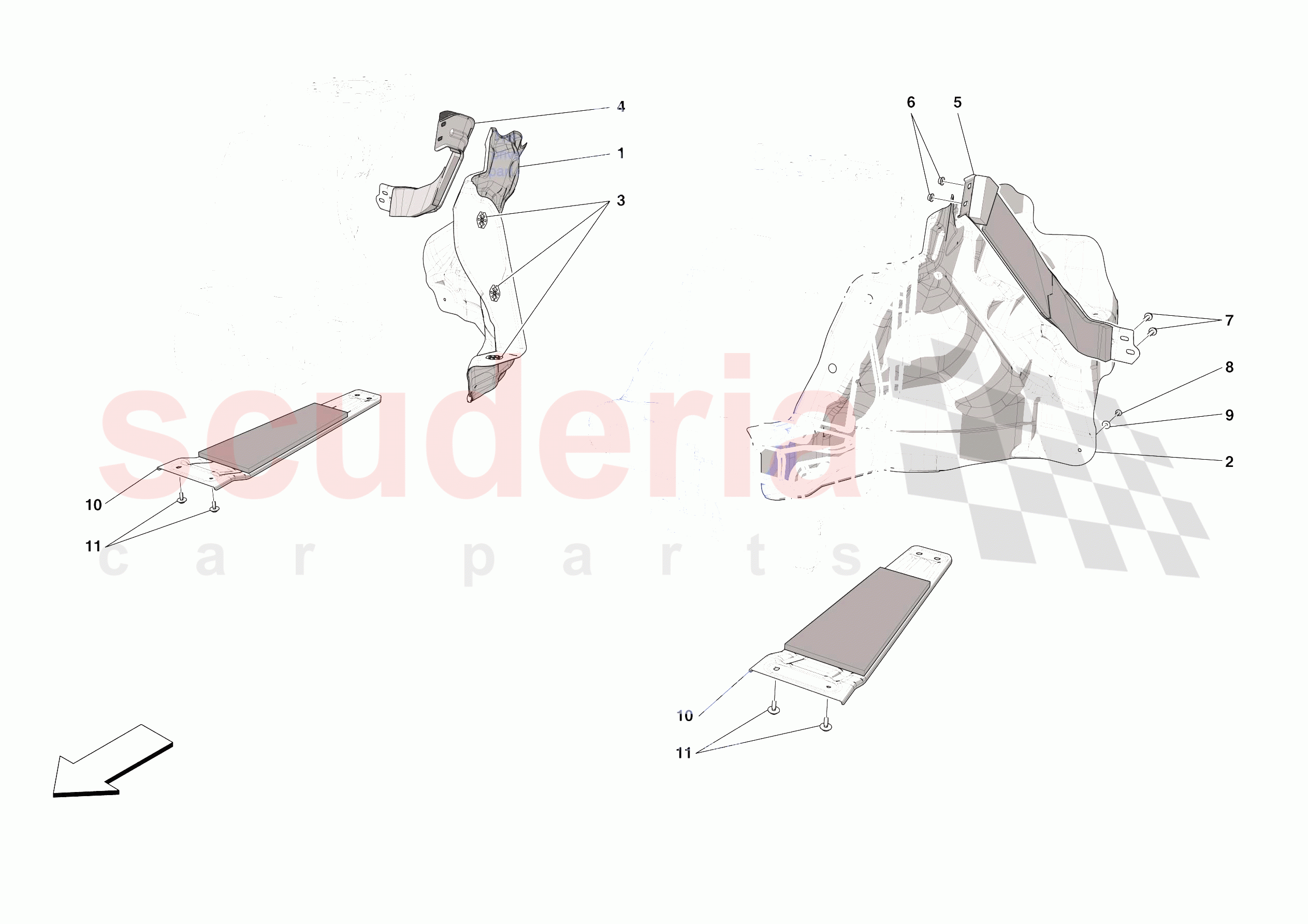 TANK MOUNTS of Ferrari Ferrari SF90 XX Spider Europe