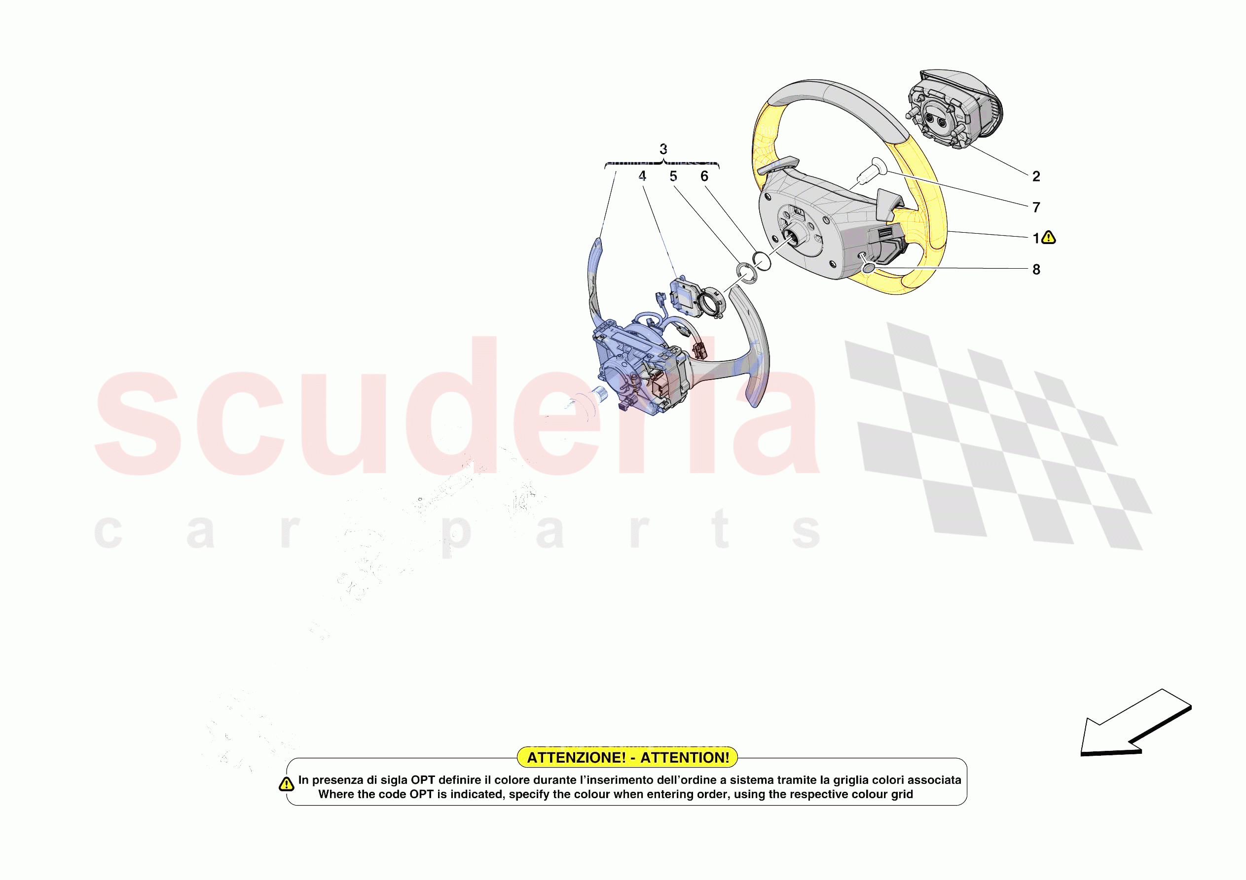 STEERING WHEEL AND STEERING SYSTEM - STEERING WHEEL AND AIRBAG of Ferrari Ferrari SF90 XX Spider Europe