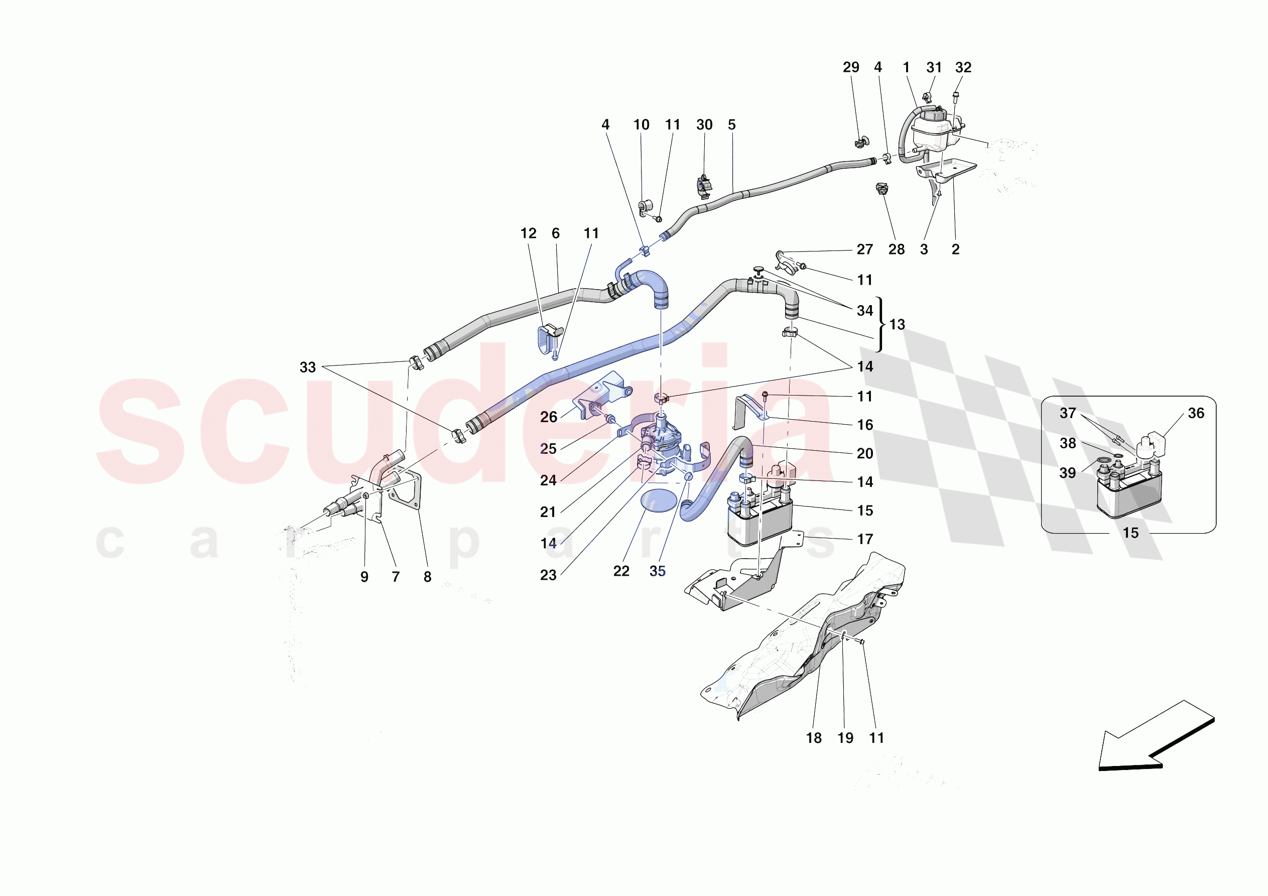 HV BATTERY COOLING of Ferrari Ferrari SF90 XX Spider Europe