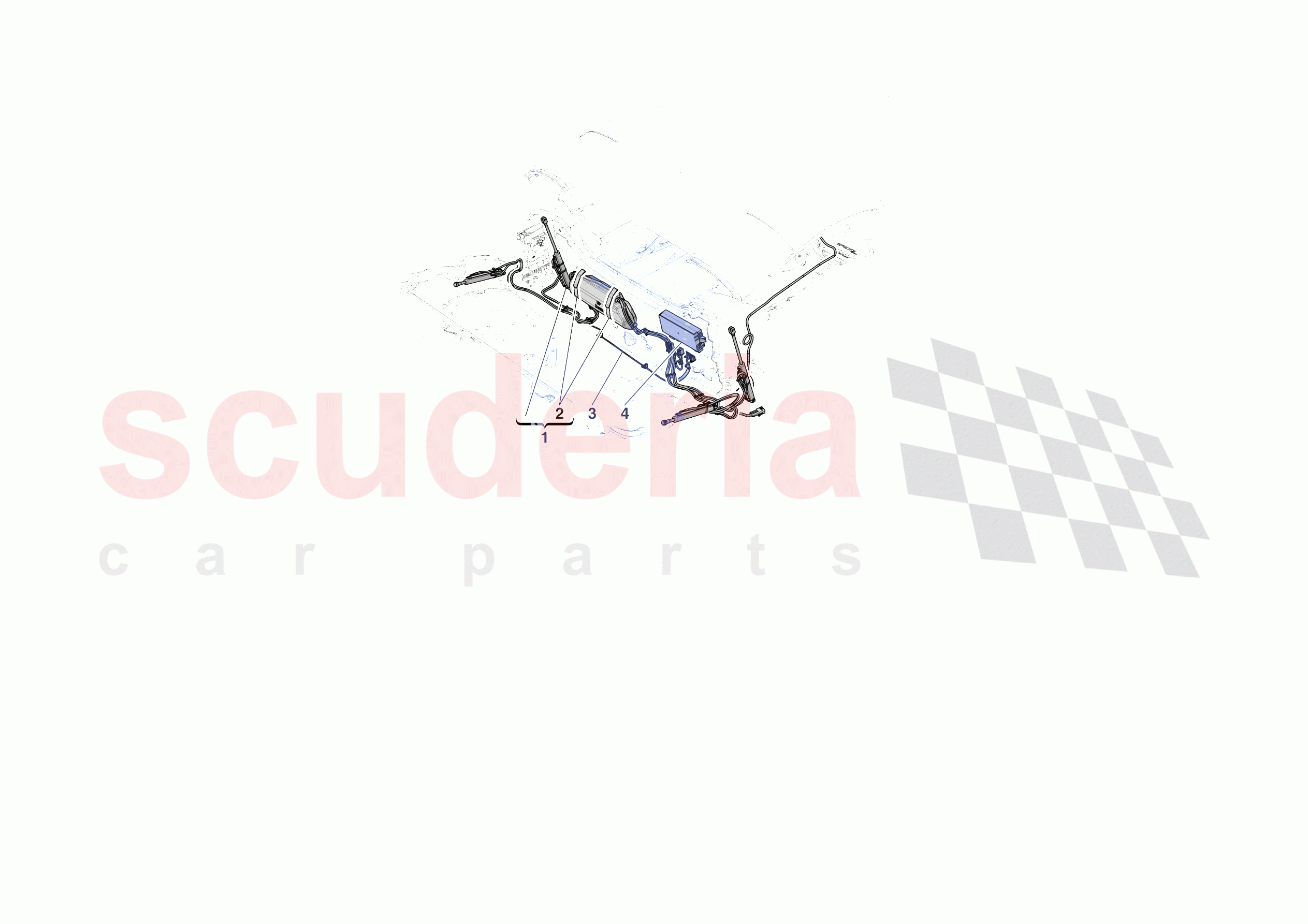 ROOF - HYDRAULICS of Ferrari Ferrari SF90 XX Spider Europe