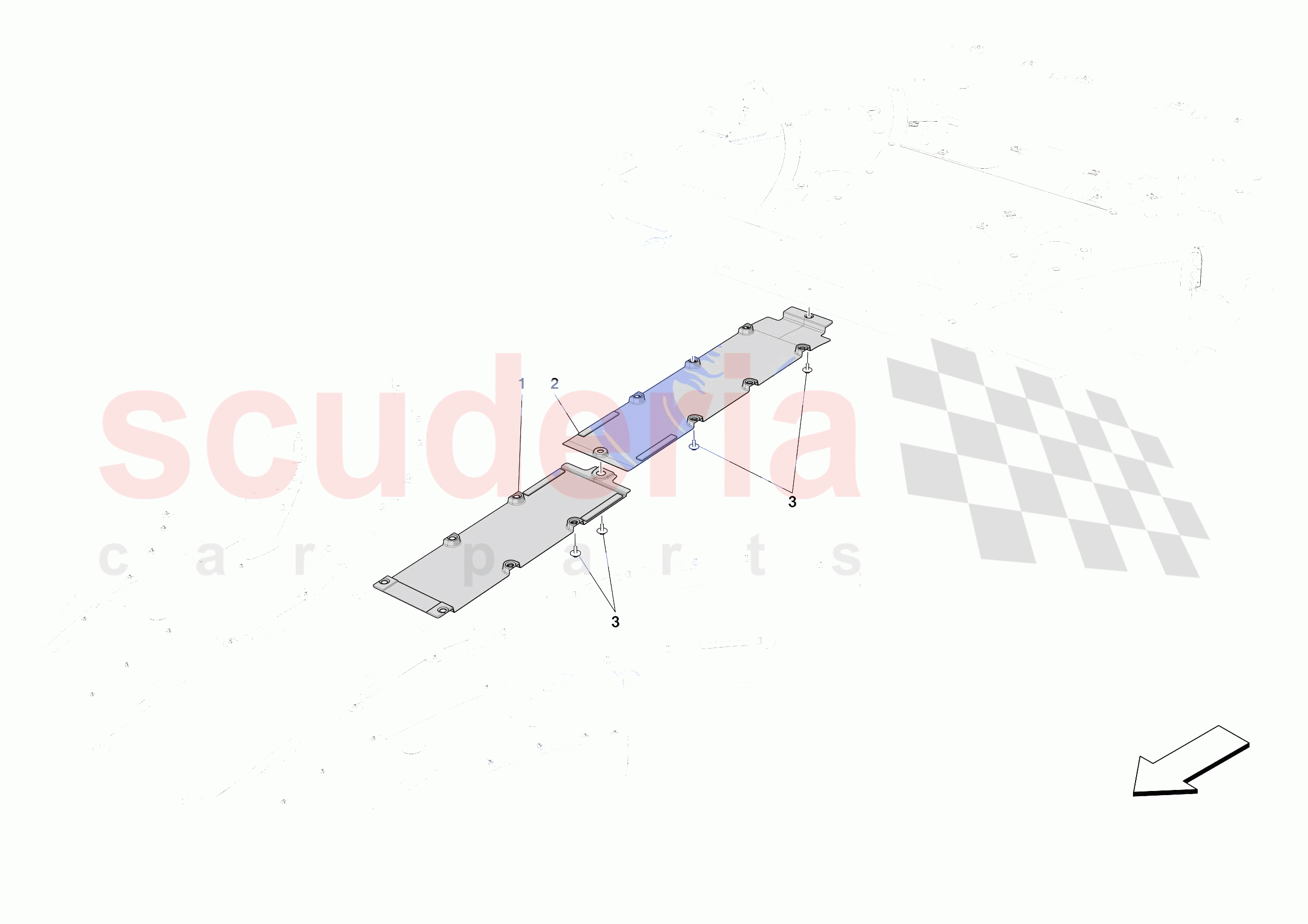 CENTRE SHIELDS of Ferrari Ferrari SF90 XX Spider Europe RH