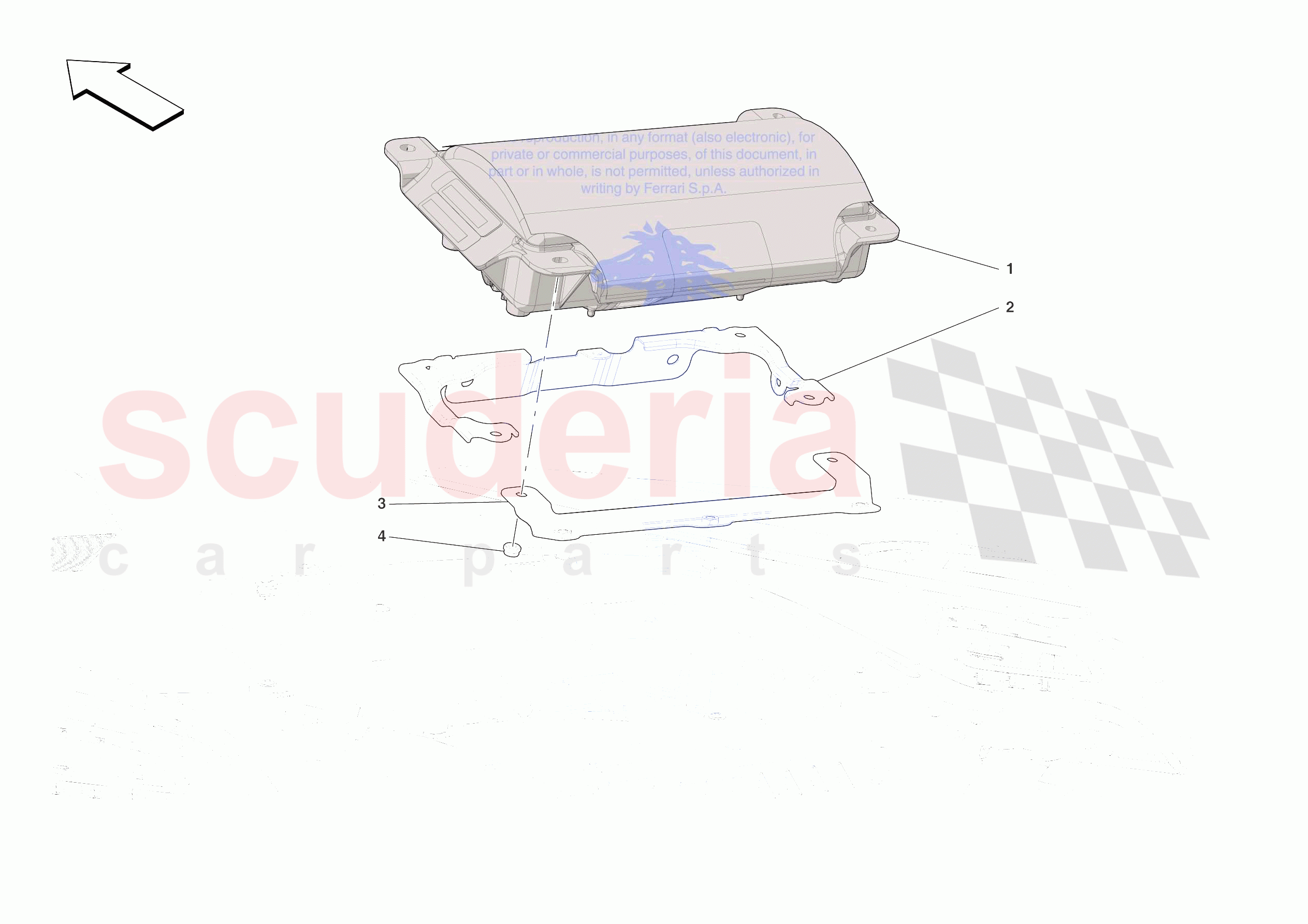 DASHBOARD - PASSENGER AIRBAG of Ferrari Ferrari SF90 XX Spider Europe RH