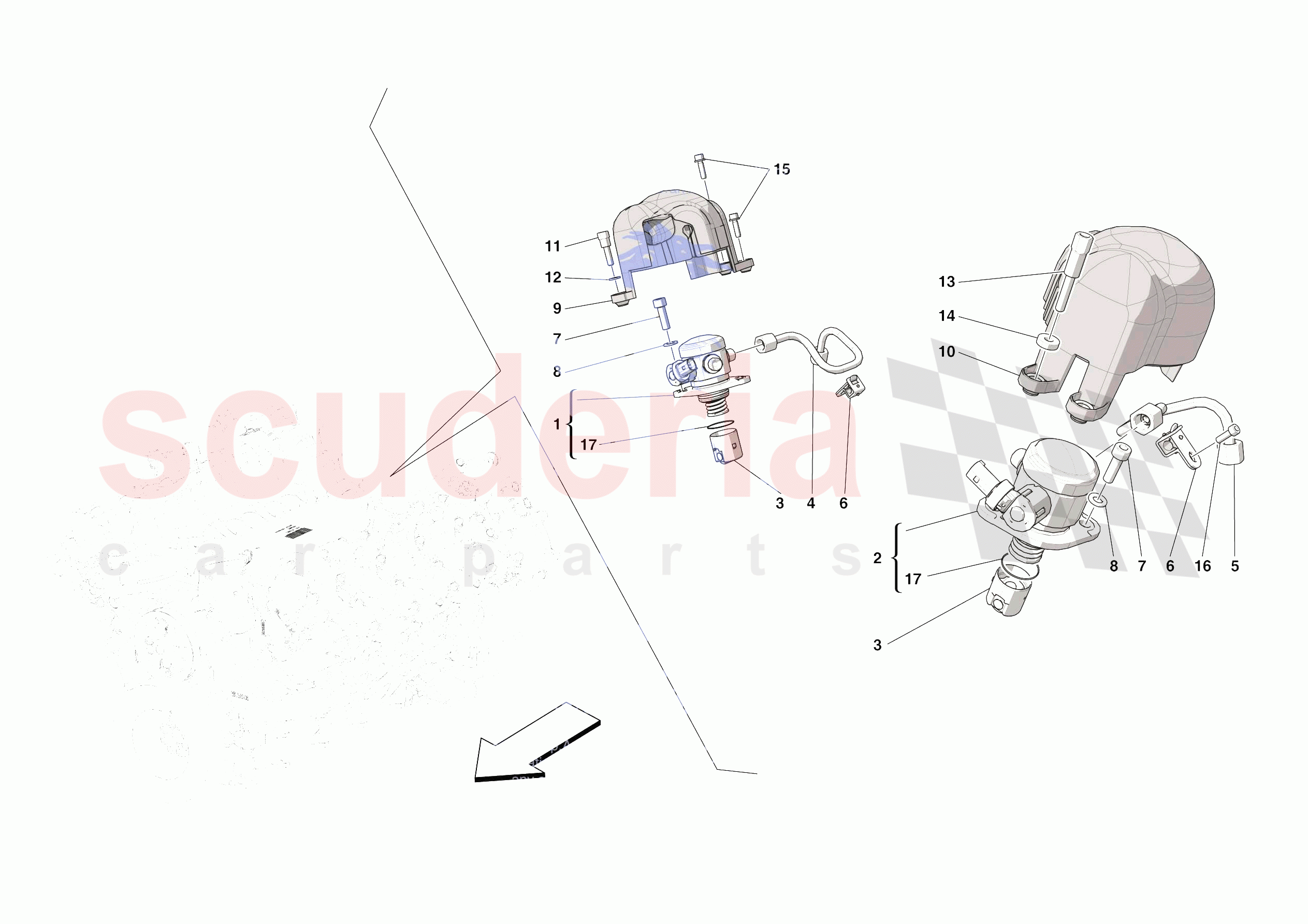 FUEL PUMPS of Ferrari Ferrari SF90 XX Spider USA
