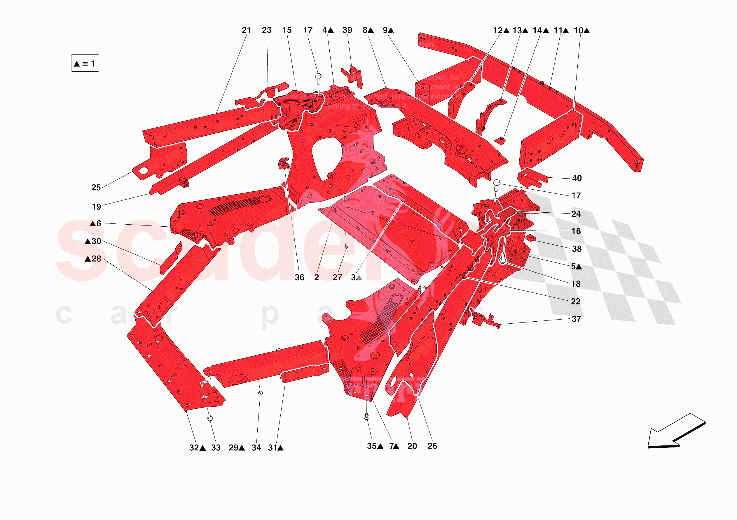 STRUCTURES AND ELEMENTS, REAR OF VEHICLE of Ferrari Ferrari SF90 XX Spider USA