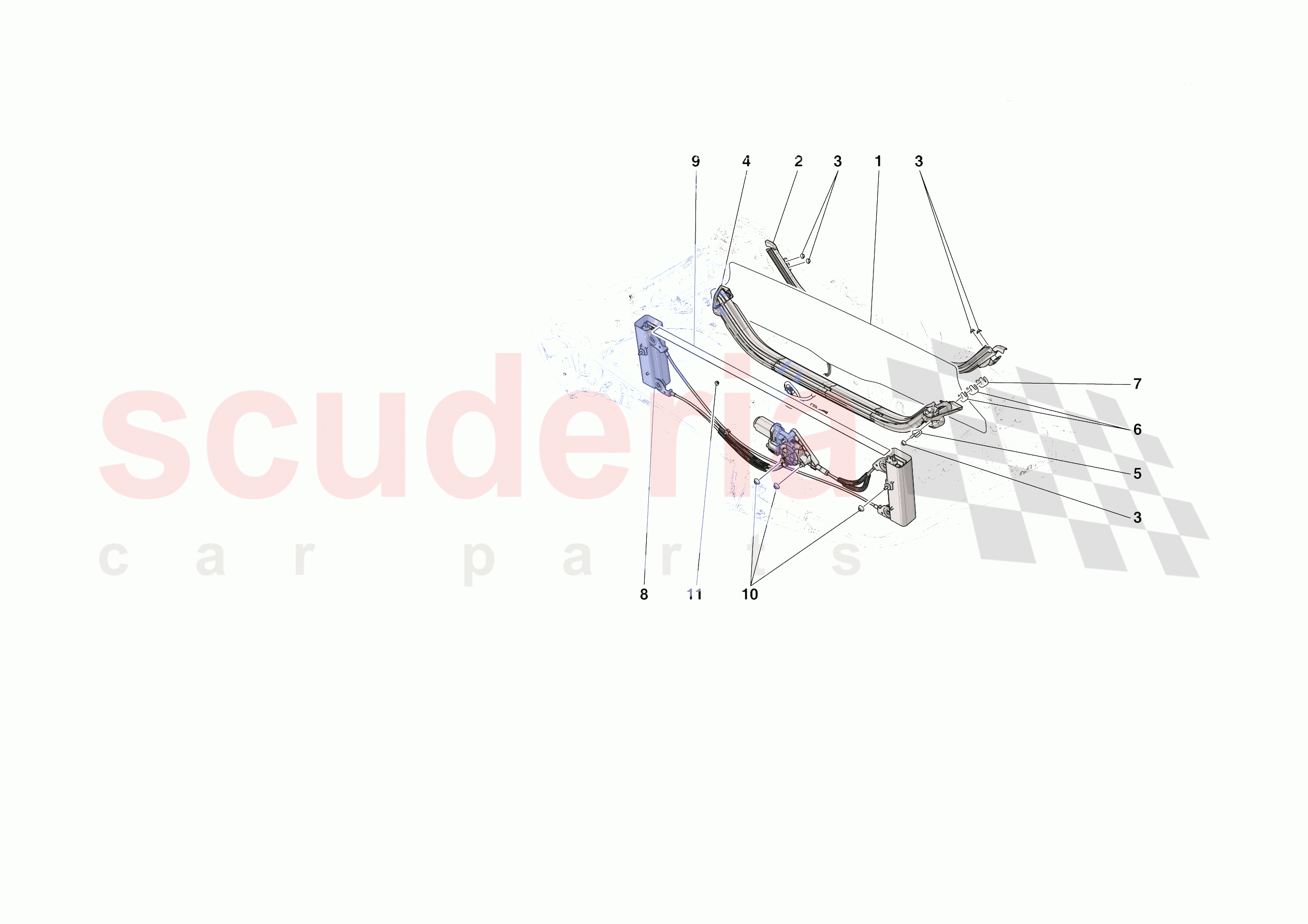 REAR SCREEN of Ferrari Ferrari SF90 XX Spider USA