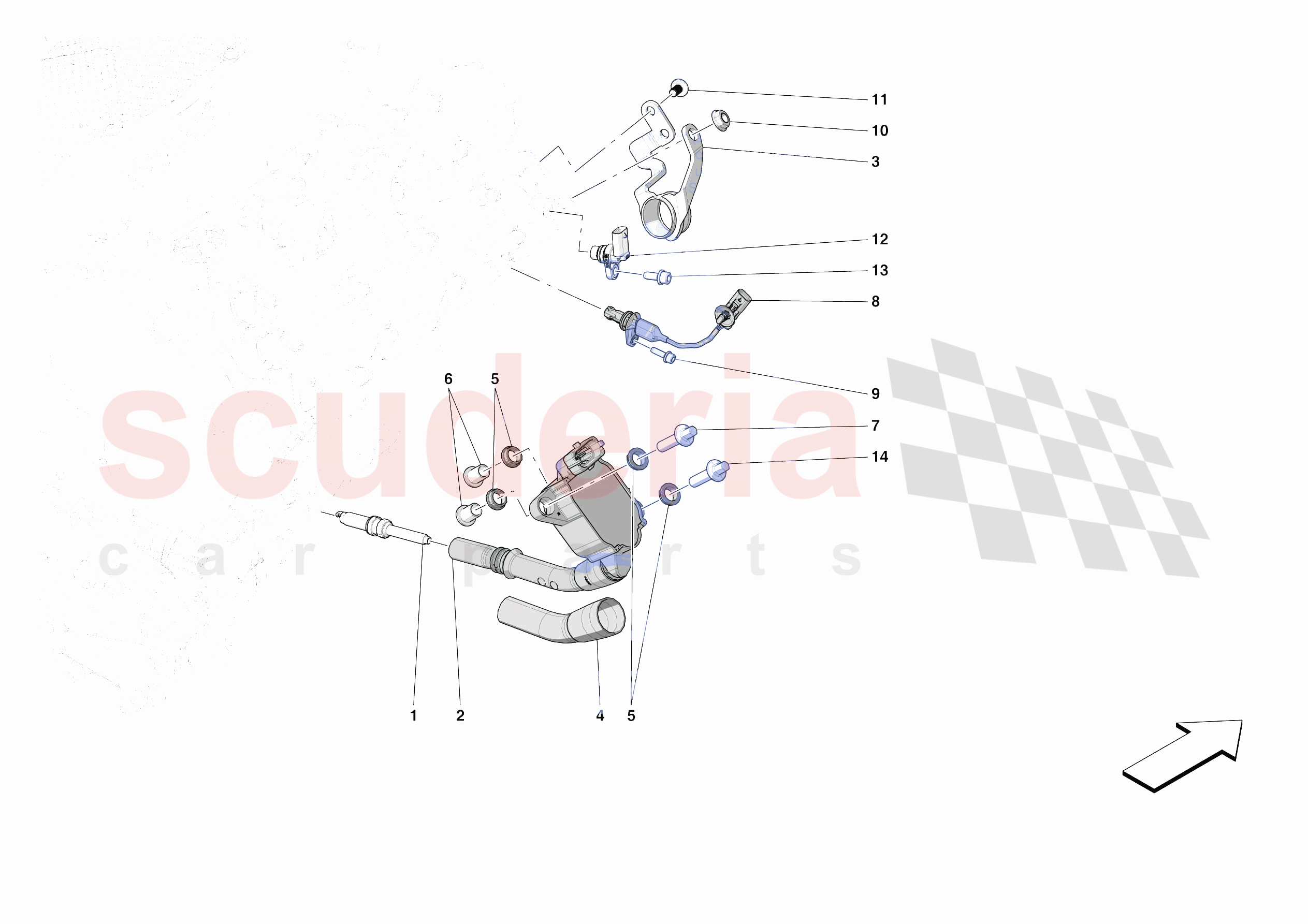 IGNITION COIL, SPARK PLUGS AND SENSORS of Ferrari Ferrari SF90 XX Stradale Europe