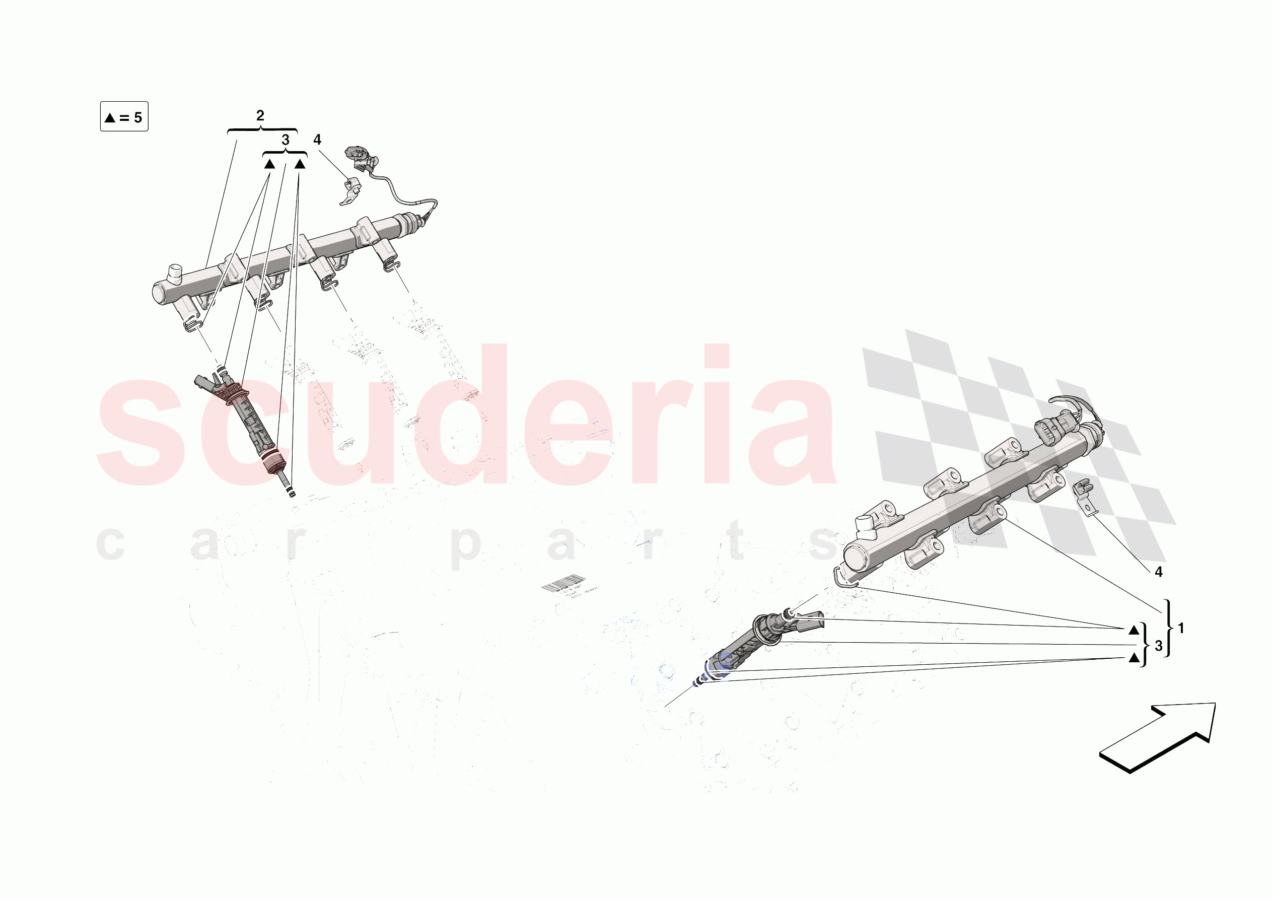 INJECTOR PIPES of Ferrari Ferrari SF90 XX Stradale Europe