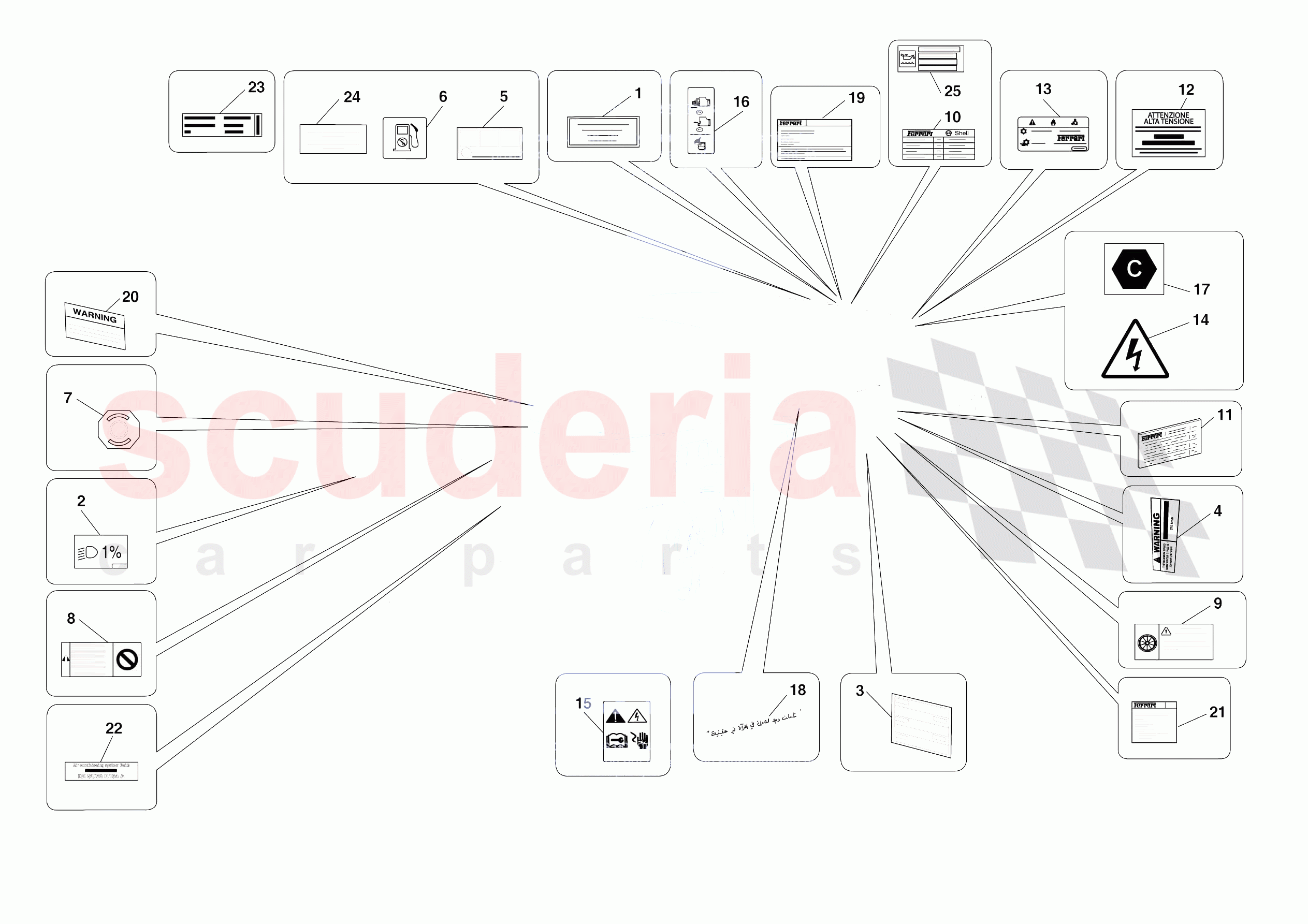 PLATES of Ferrari Ferrari SF90 XX Stradale Europe