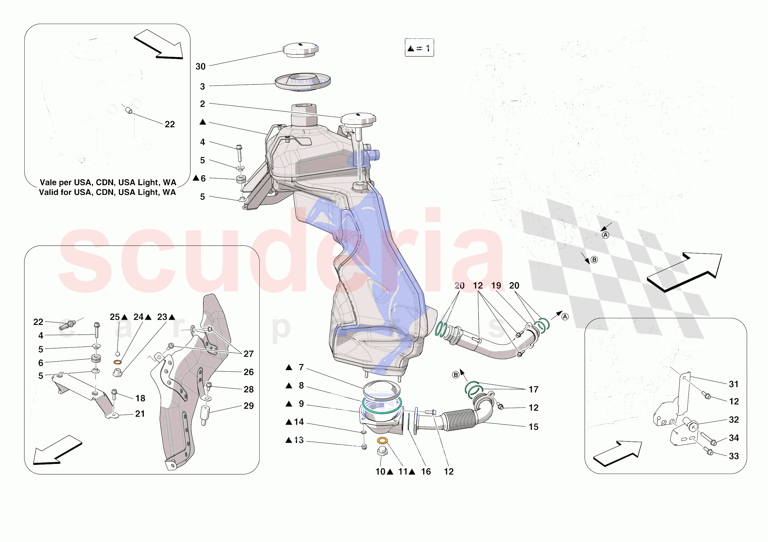 ENGINE OIL RADIATOR AND TANK of Ferrari Ferrari SF90 XX Stradale Europe RH