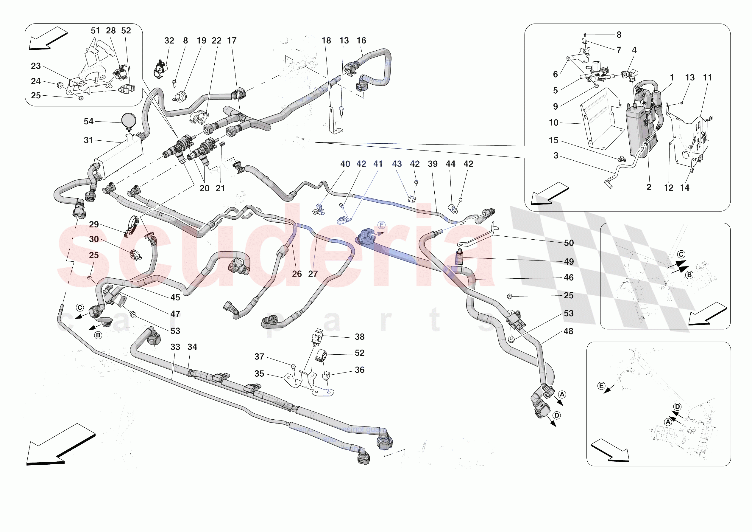 EVAPORATIVE EMISSIONS CONTROL SYSTEM of Ferrari Ferrari SF90 XX Stradale Europe RH