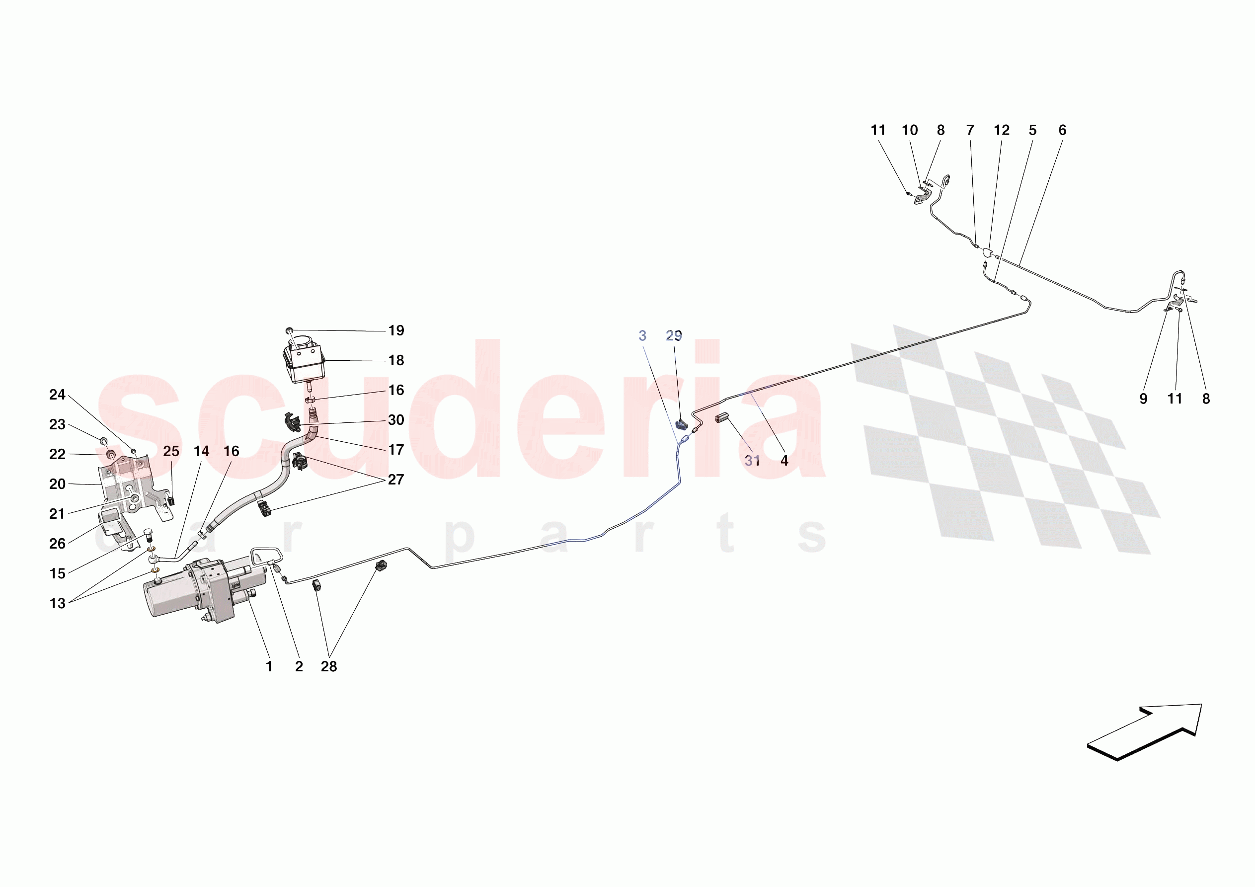 LIFTING THE VEHICLE of Ferrari Ferrari SF90 XX Stradale Europe RH