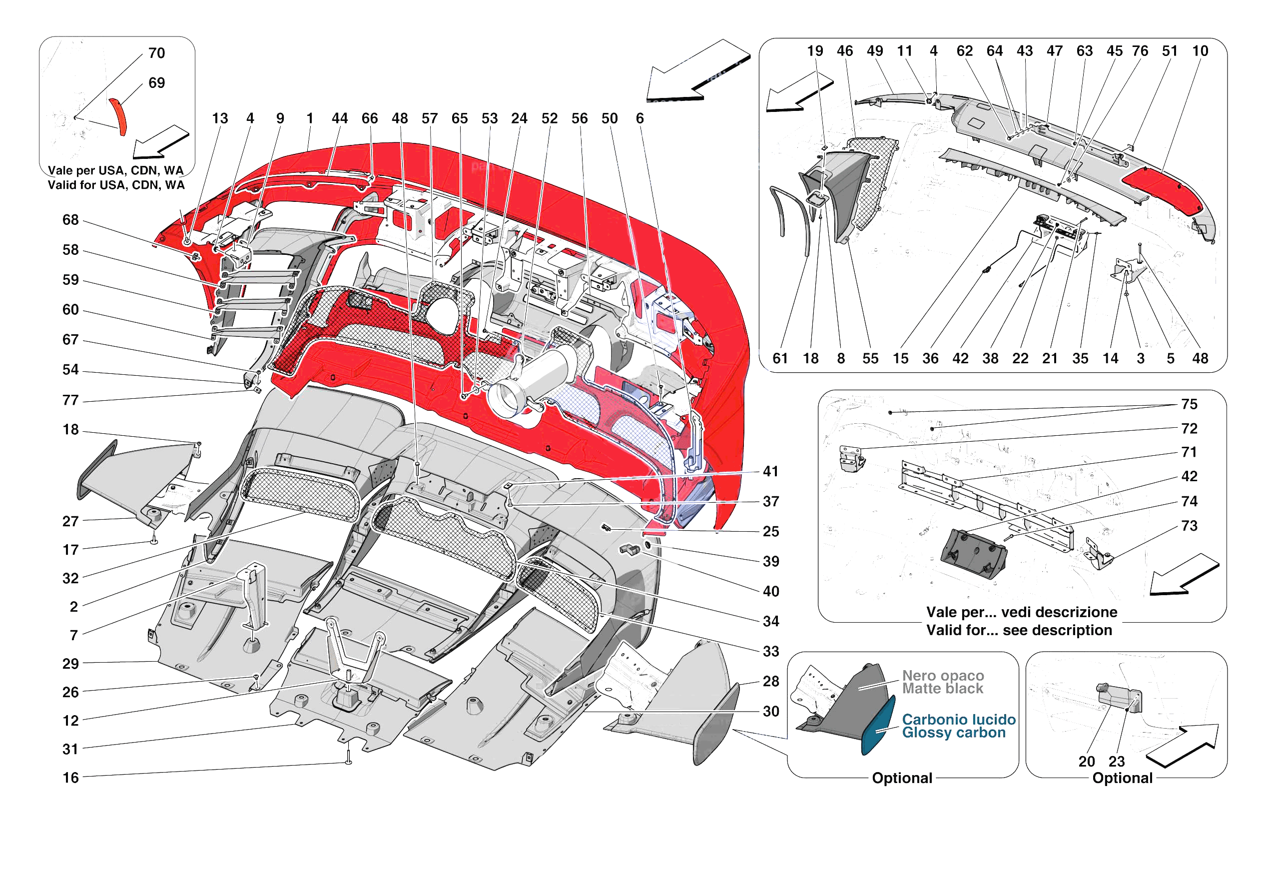 REAR BUMPER of Ferrari Ferrari SF90 XX Stradale Europe RH