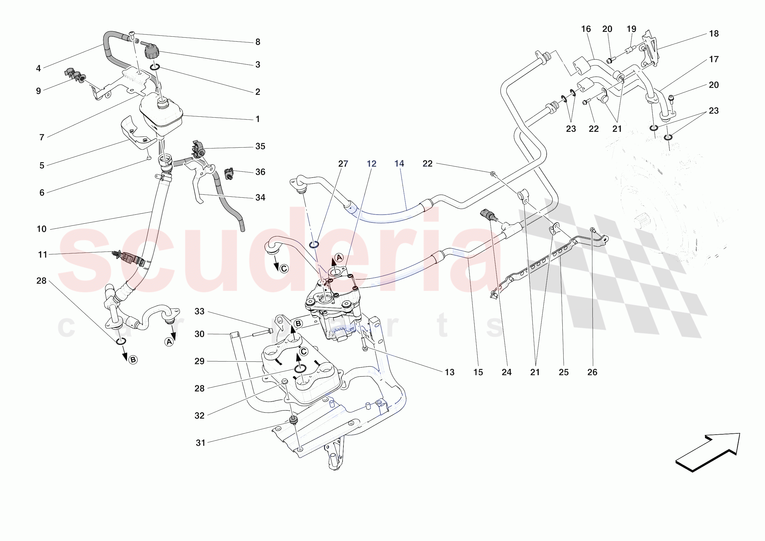 ELECTRIC MACHINE COOLING of Ferrari Ferrari SF90 XX Stradale Europe RH