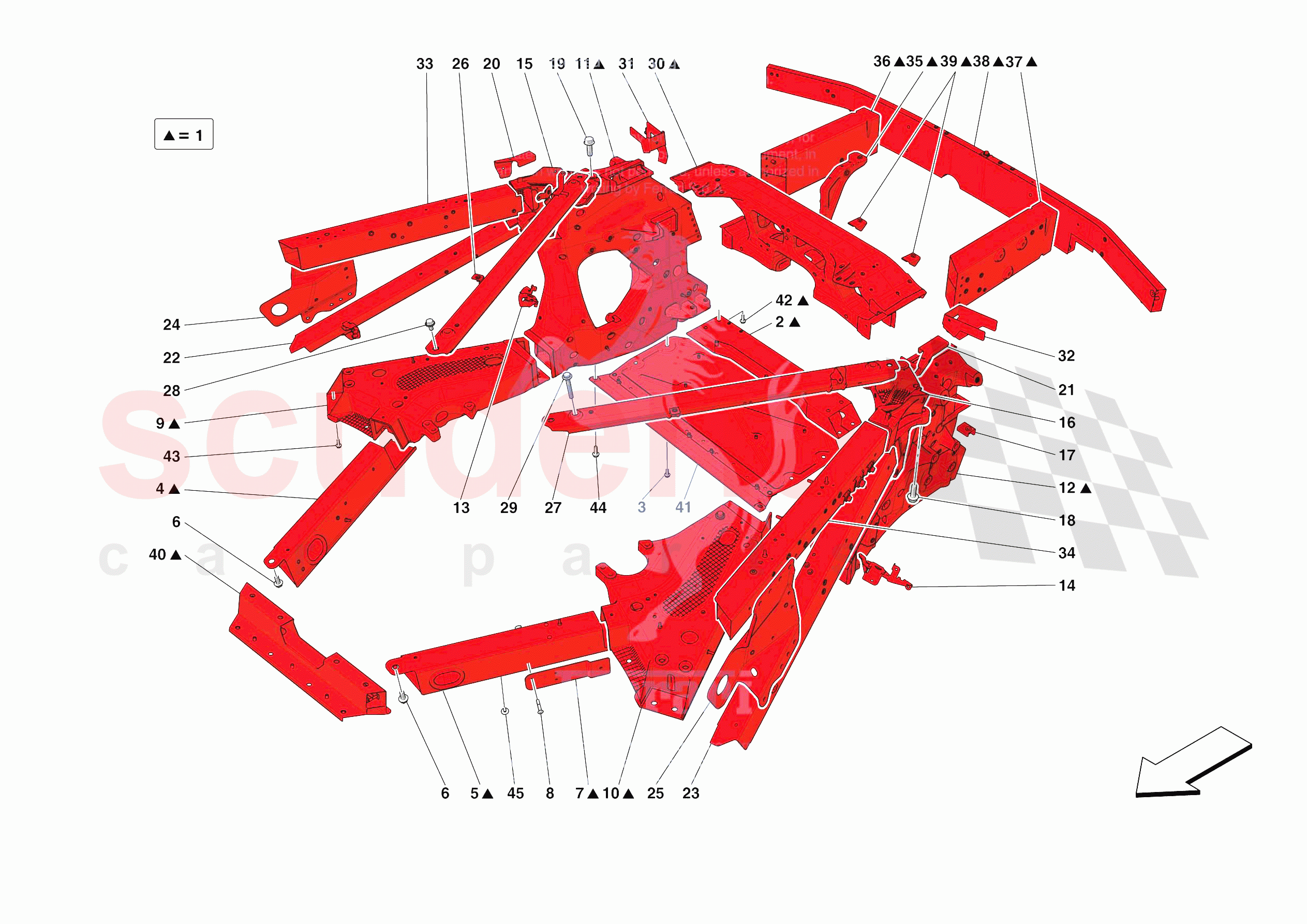STRUCTURES AND ELEMENTS, REAR OF VEHICLE of Ferrari Ferrari SF90 XX Stradale USA
