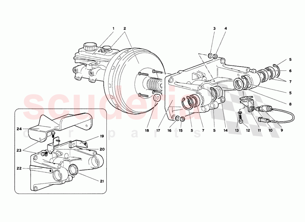 Pedal Support of Lamborghini Lamborghini Diablo VT 6.0 (2000-2001)
