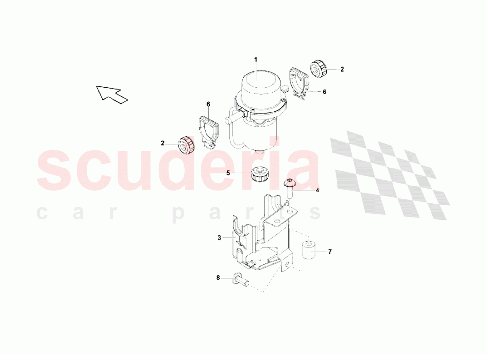 Electrical Brake System Pump of Lamborghini Lamborghini Gallardo LP560 Spyder