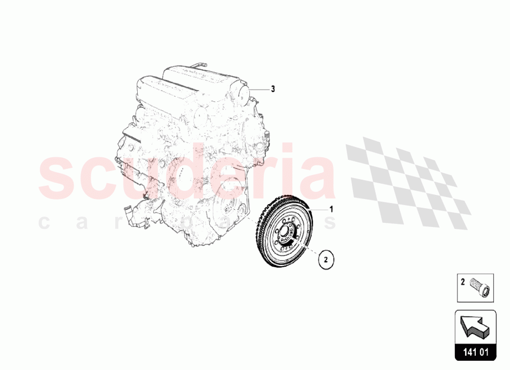 DUAL MASS FLYWHEEL of Lamborghini Lamborghini Huracan LP610 Spyder
