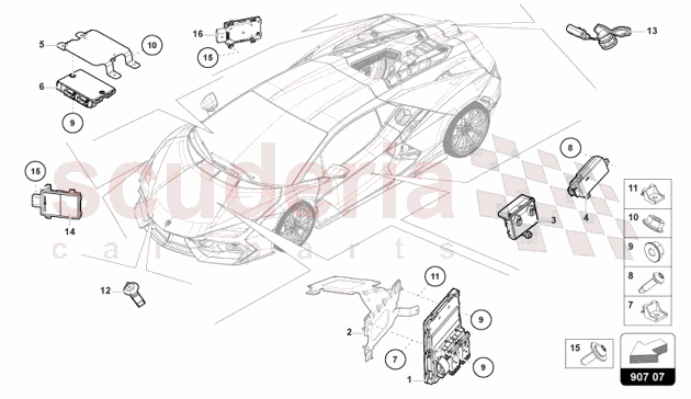 SUPPLY CONTROL UNIT of Lamborghini Lamborghini Revuelto Coupe