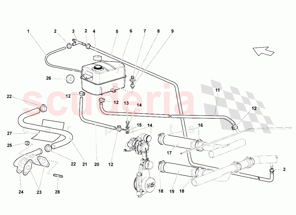Water Cooling System 4 of Lamborghini Lamborghini Murcielago LP640