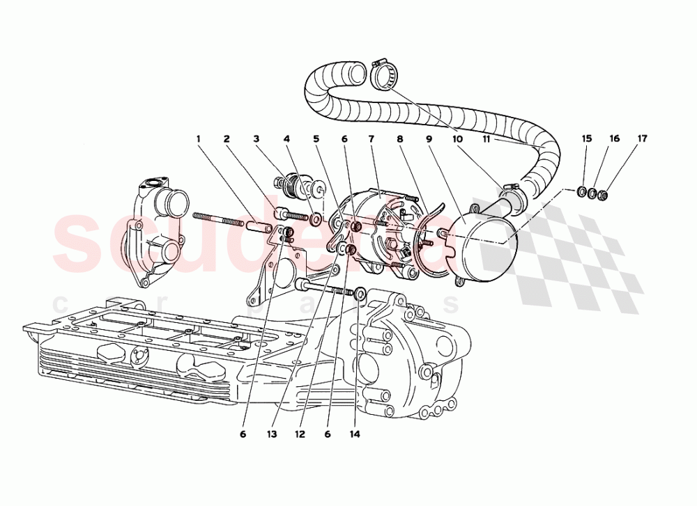 Alternator of Lamborghini Lamborghini Diablo GT (1999-2000)