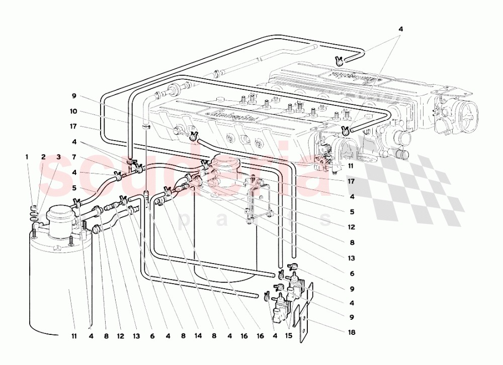 Fuel System 2 of Lamborghini Lamborghini Diablo SV (1999)