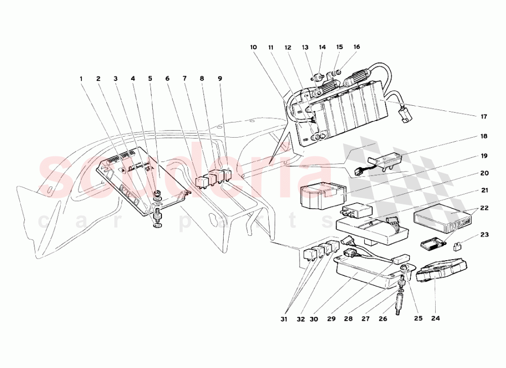 Electrical System 3 of Lamborghini Lamborghini Diablo SV (1999)