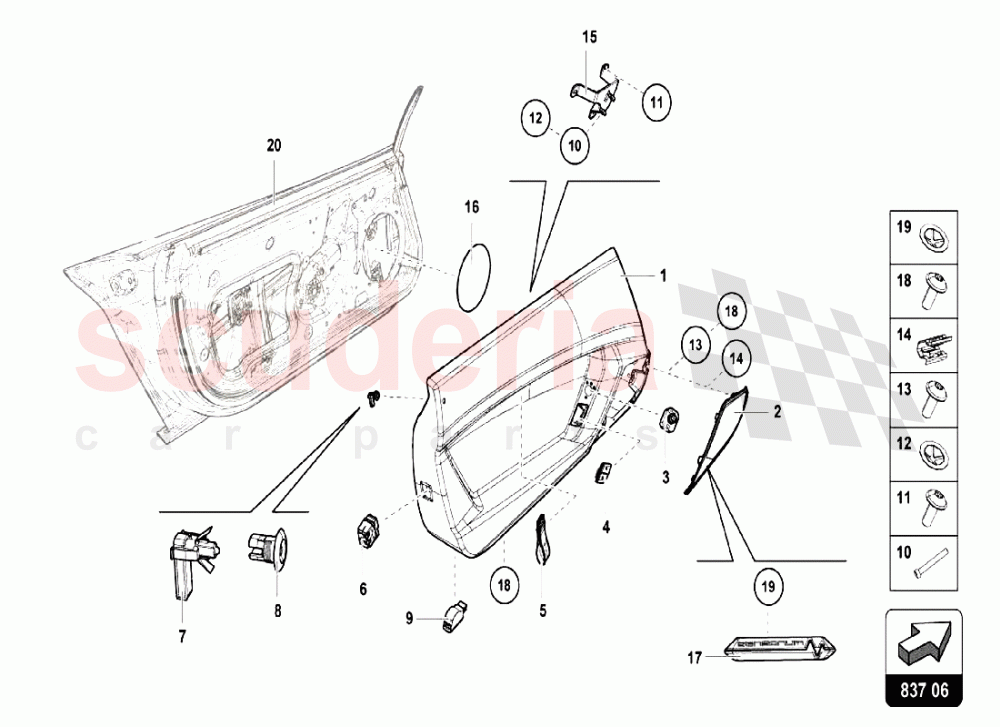 DOORS 3 of Lamborghini Lamborghini Aventador LP750 SV Coupe