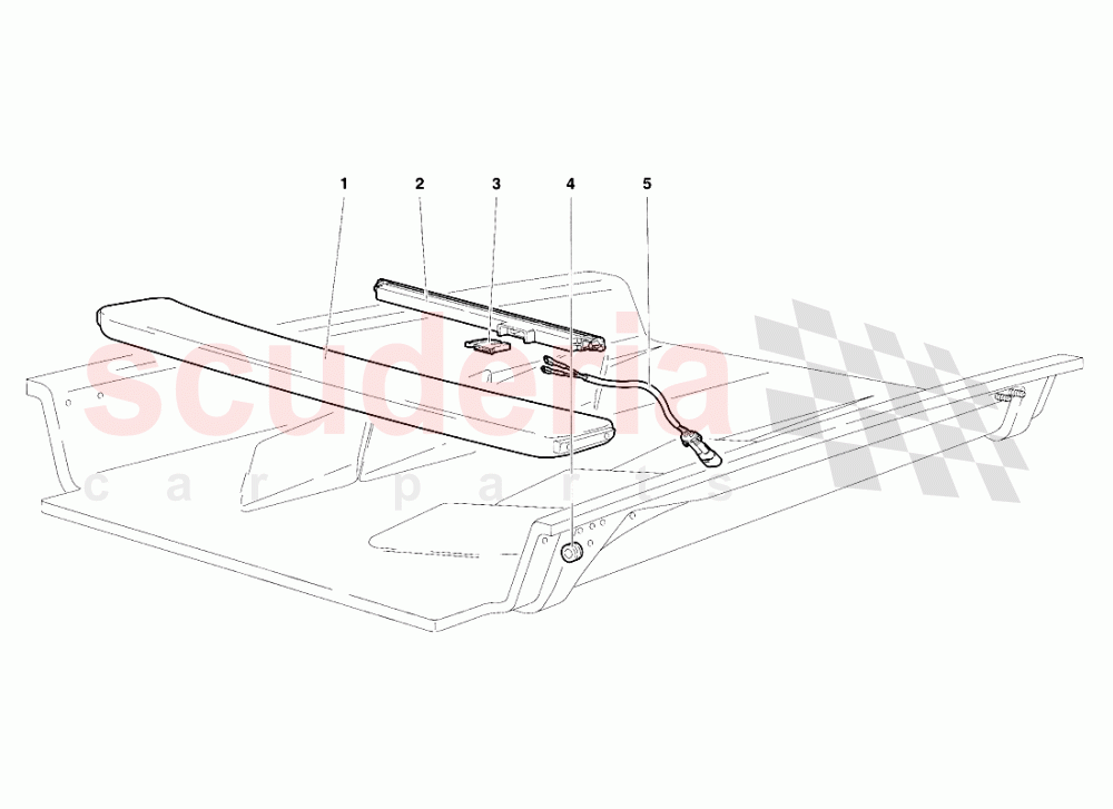 Engine Hood (Valid for Australia - R.H.D. Version - April 1994) of Lamborghini Lamborghini Diablo VT (1993-1998)