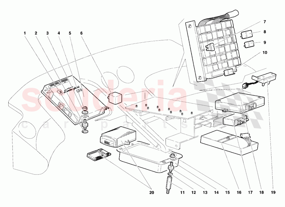 Electrical System 4 of Lamborghini Lamborghini Diablo VT (1993-1998)