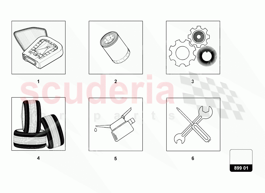 SERVICE PARTS of Lamborghini Lamborghini Urus (2018-2019)
