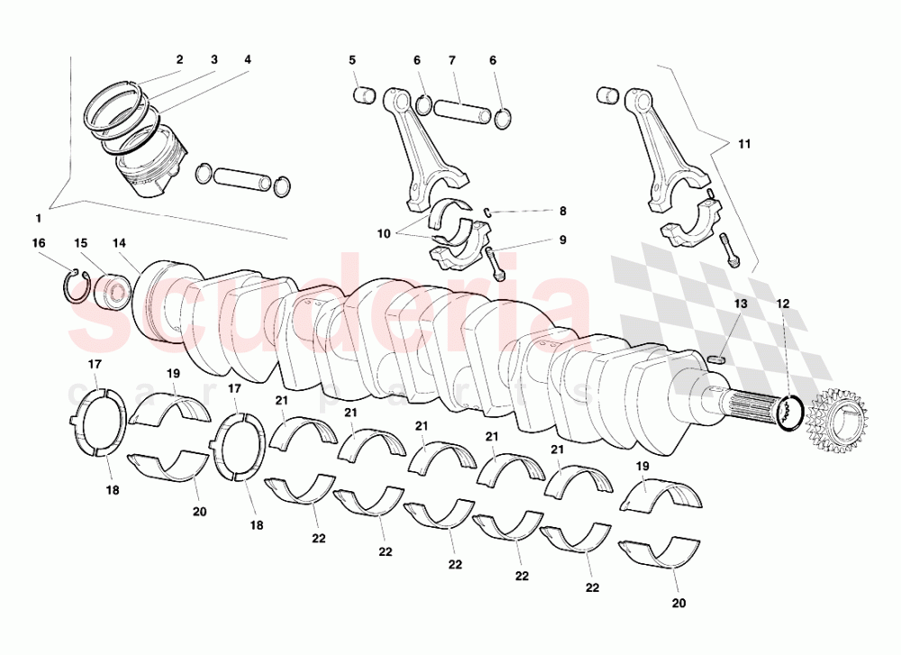 Crankgears of Lamborghini Lamborghini Diablo SV (1995-1997)