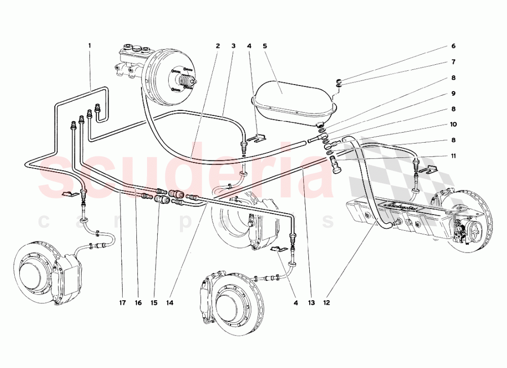 Brake System of Lamborghini Lamborghini Diablo SV (1999)