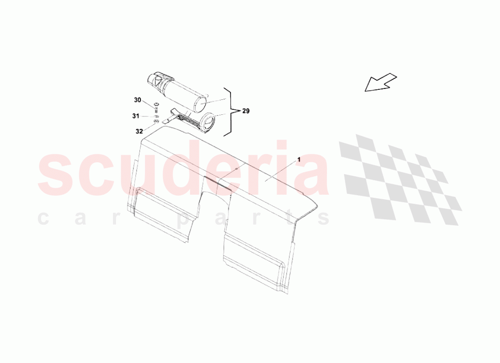Extinguisher of Lamborghini Lamborghini Gallardo Superleggera