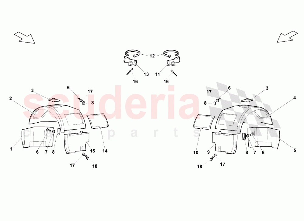 Front Wheelhouse of Lamborghini Lamborghini Murcielago LP640 Roadster