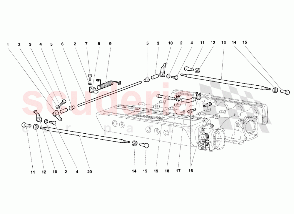 Accelerator Cables 1 of Lamborghini Lamborghini Diablo SV (1995-1997)