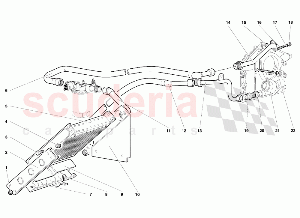 Engine Oil System of Lamborghini Lamborghini Diablo SV (1995-1997)