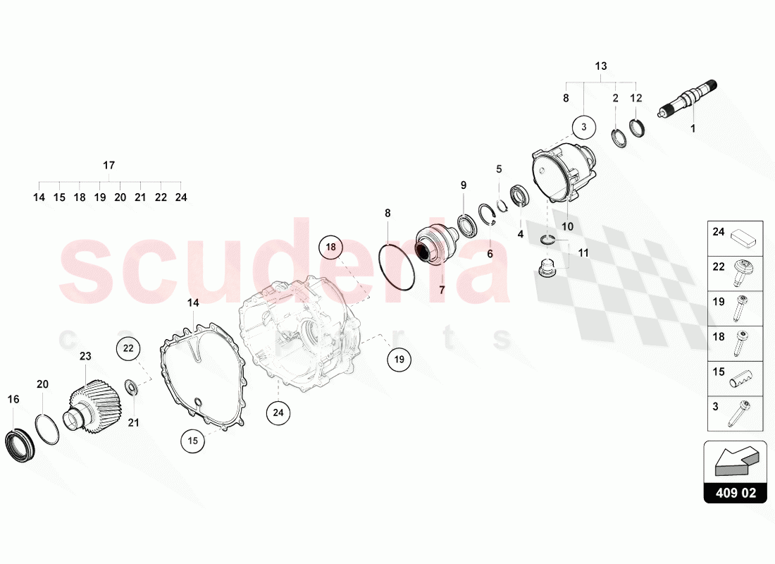 DIFFERENTIAL of Lamborghini Lamborghini Urus (2018-2019)