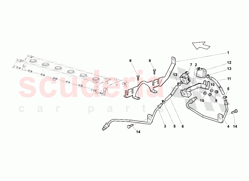 Emission Control System of Lamborghini Lamborghini Murcielago LP640 Roadster