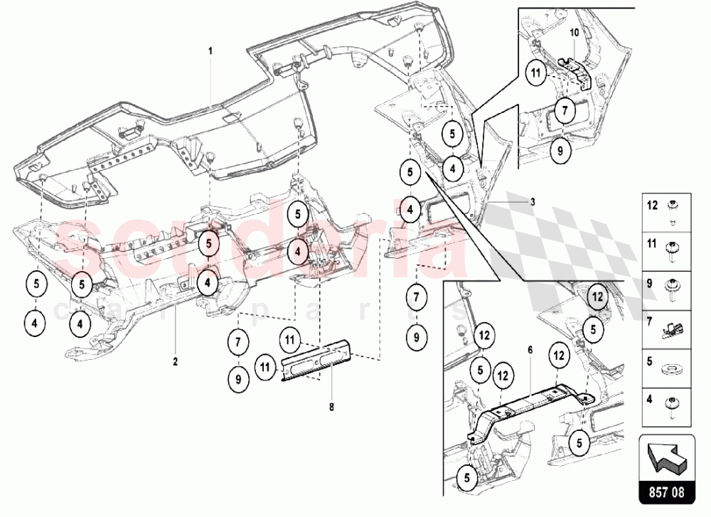 DASHBOARD 4 of Lamborghini Lamborghini Aventador LP750 SV Roadster