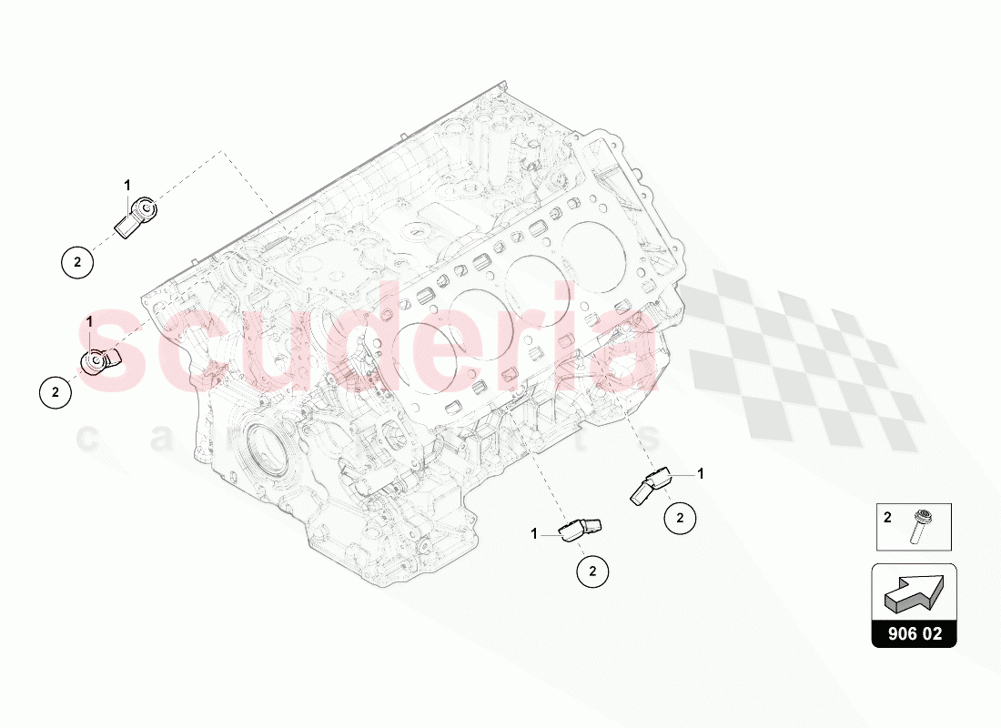 KNOCK SENSOR of Lamborghini Lamborghini Urus (2018-2019)