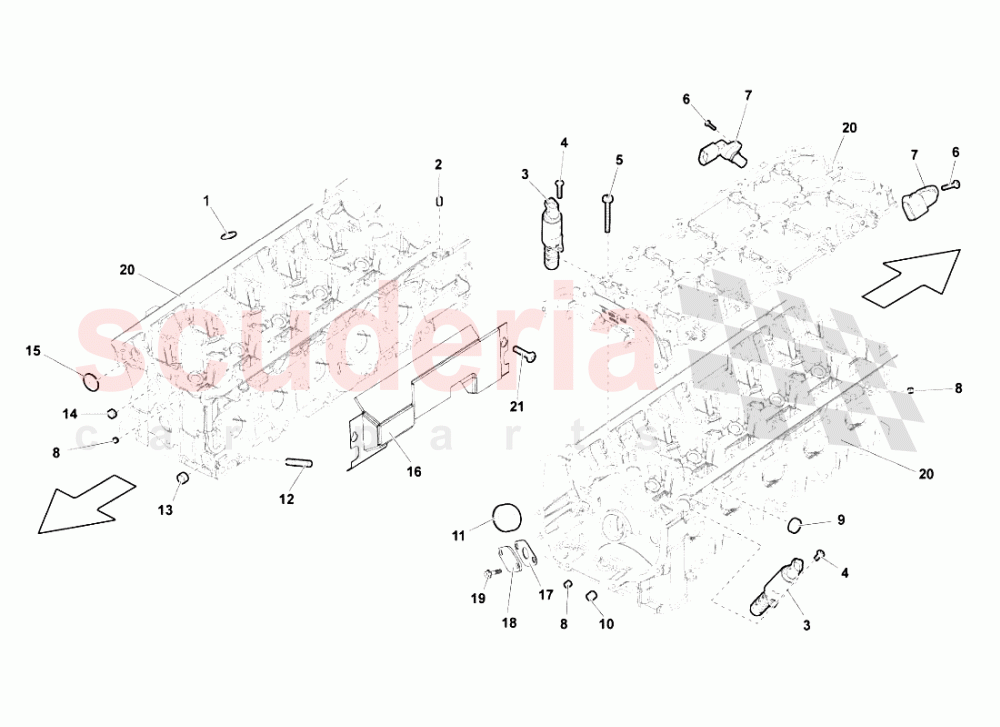 PHASE SENSORS LEFT CYLINDER HEAD of Lamborghini Lamborghini Gallardo LP550 Spyder