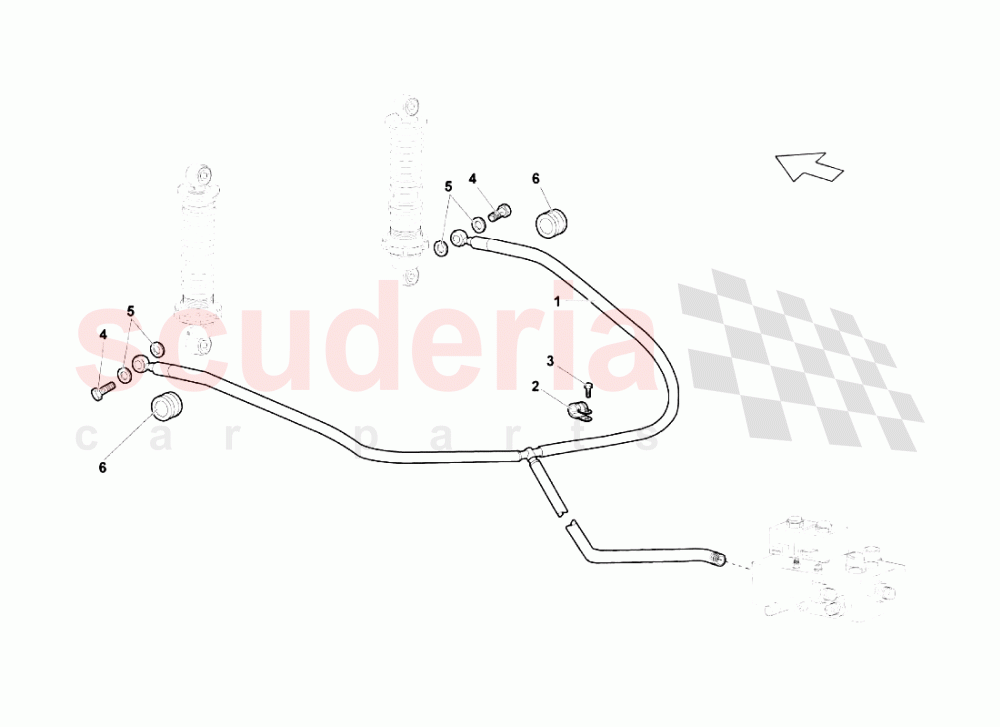 Jacking System of Lamborghini Lamborghini Murcielago LP670