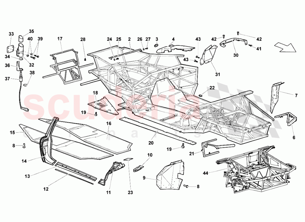 FRAME ELEMENTS of Lamborghini Lamborghini Murcielago