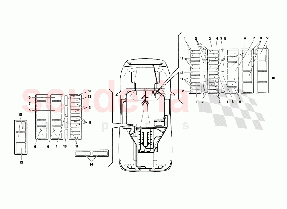 Electrical System 5 of Lamborghini Lamborghini Diablo VT 6.0 (2000-2001)