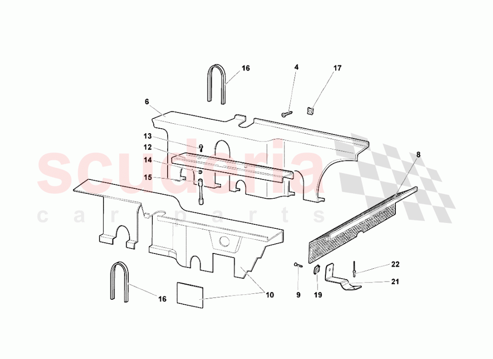 Engine Compartment Panels of Lamborghini Lamborghini Murcielago Roadster