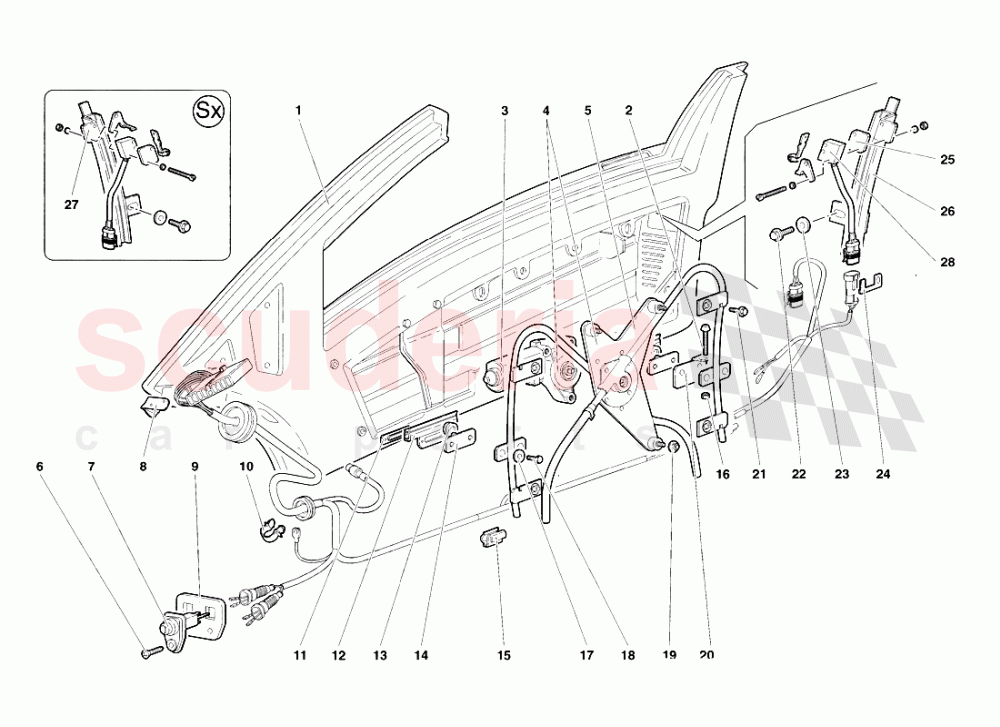 Doors 2 of Lamborghini Lamborghini Diablo VT Roadster (1998-2000)